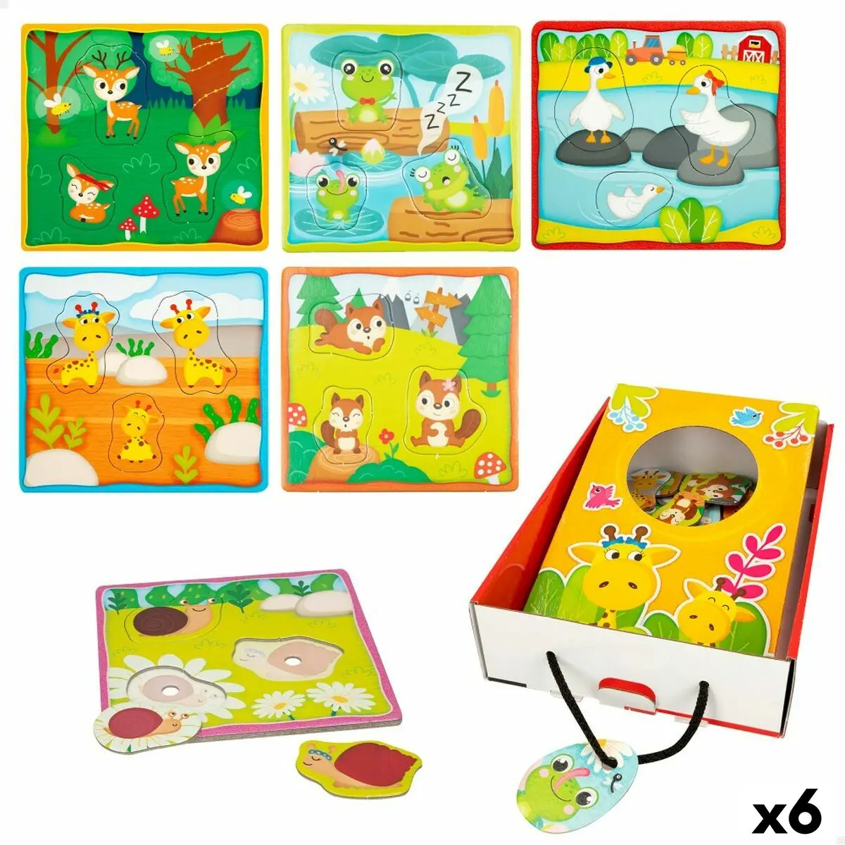 Puzzle per Bambini Lisciani Touch Screen 18 Pezzi 16 x 0,5 x 15 cm (6 Unità)