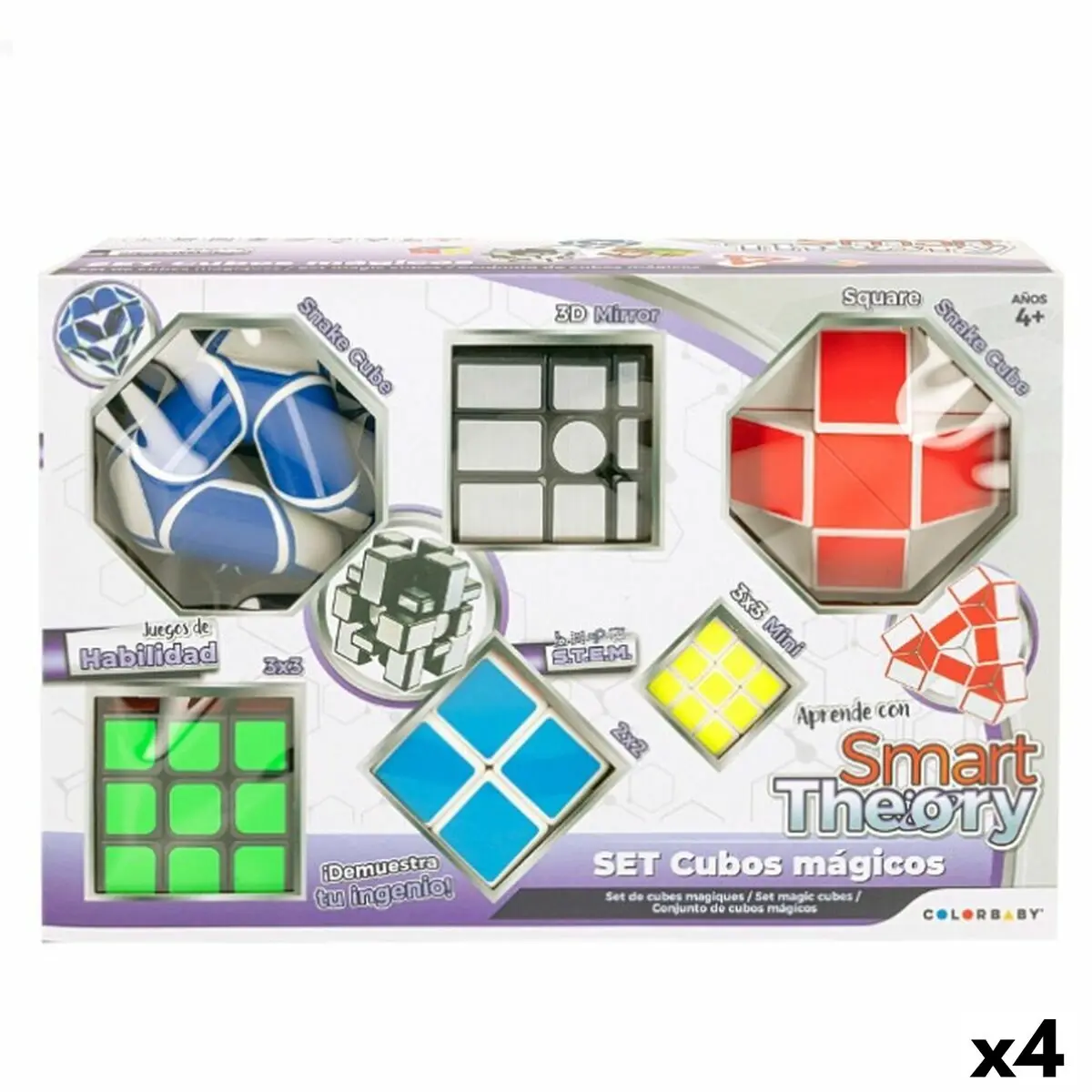 Cubo di Rubik Colorbaby Smart Theory 6 Pezzi