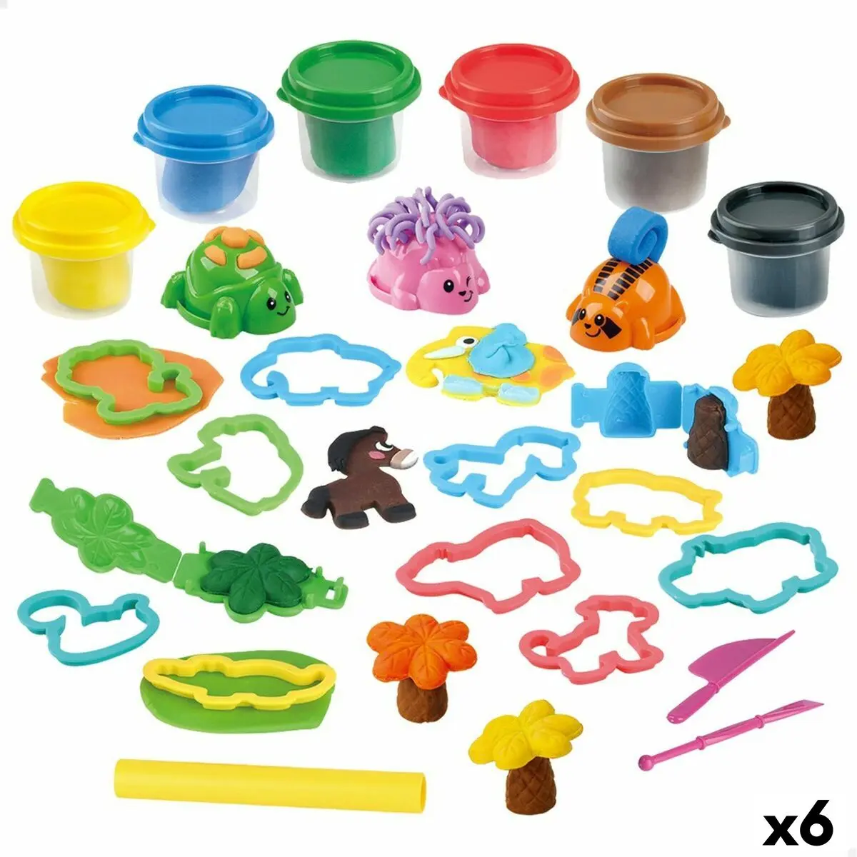 Set di Plastilina PlayGo Isola (6 Unità)