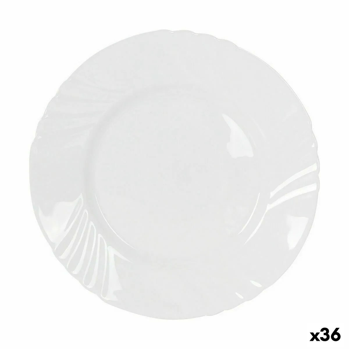 Piatto da pranzo La Mediterránea Everett 25,2 x 25,2 x 2,5 cm (36 Unità)