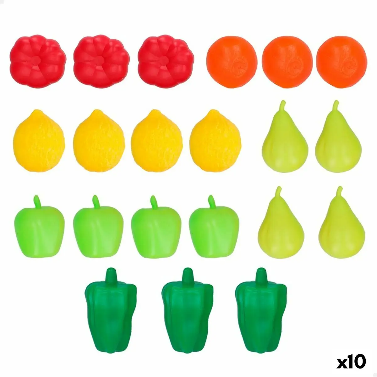 Set di Alimenti giocattolo Colorbaby 21 Pezzi (10 Unità)