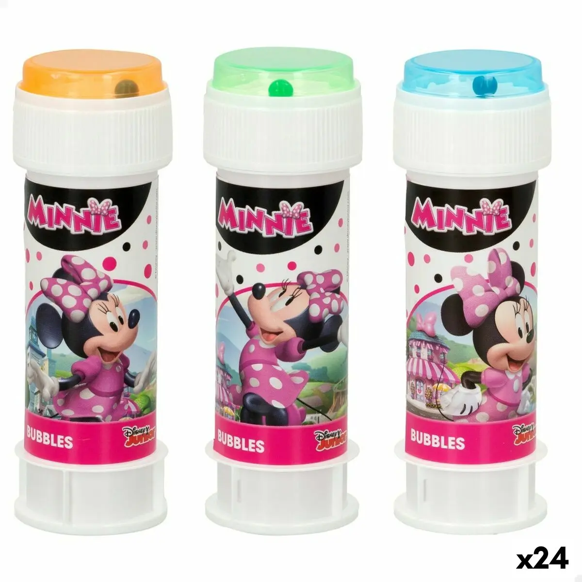 Gioco di Bolle di Sapone Minnie Mouse 3,8 x 11,5 x 3,8 cm (24 Unità)