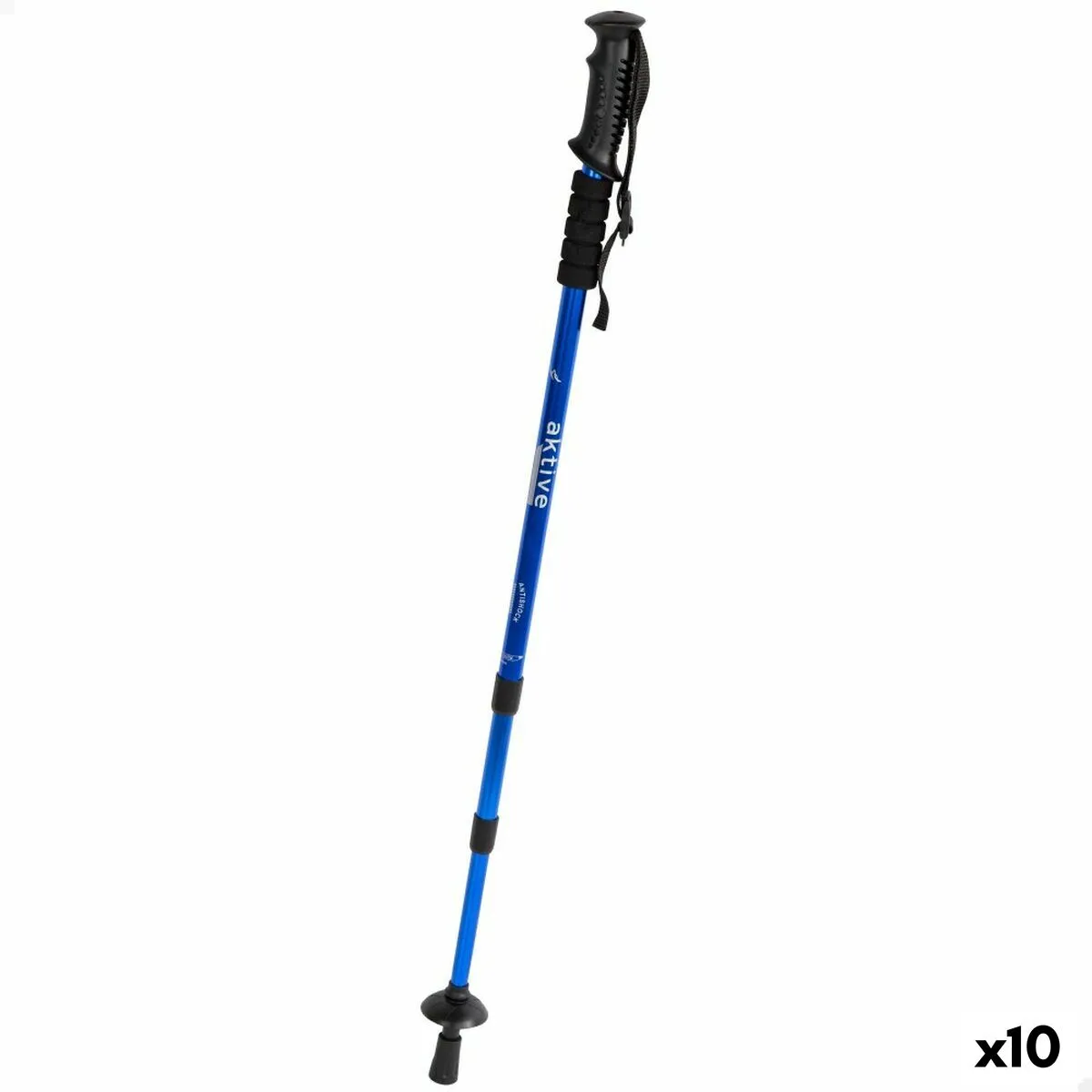 Bastone da Trekking Aktive Alluminio 135 cm (10 Unità)