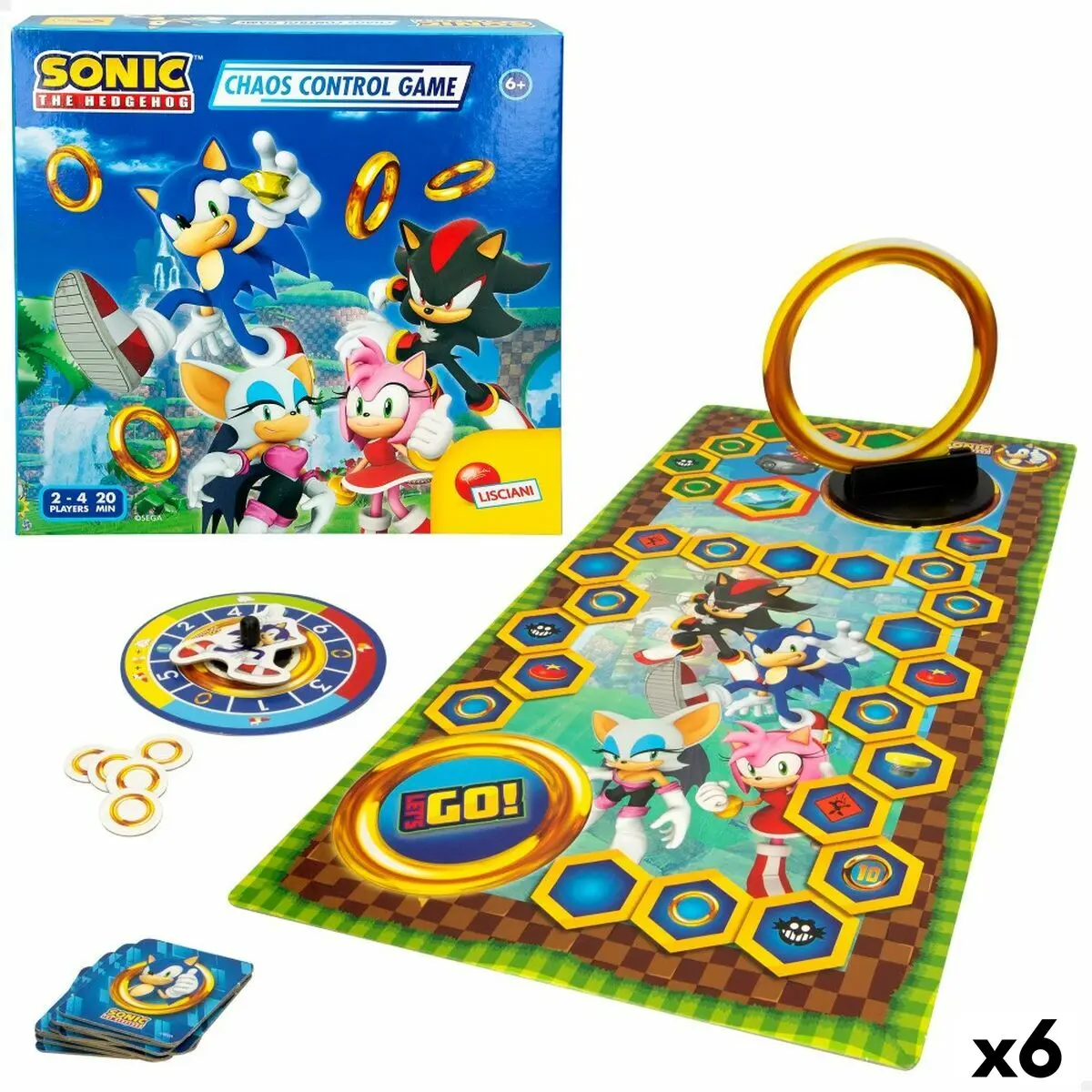 Gioco da Tavolo Sonic Chaos Control Game (6 Unità)