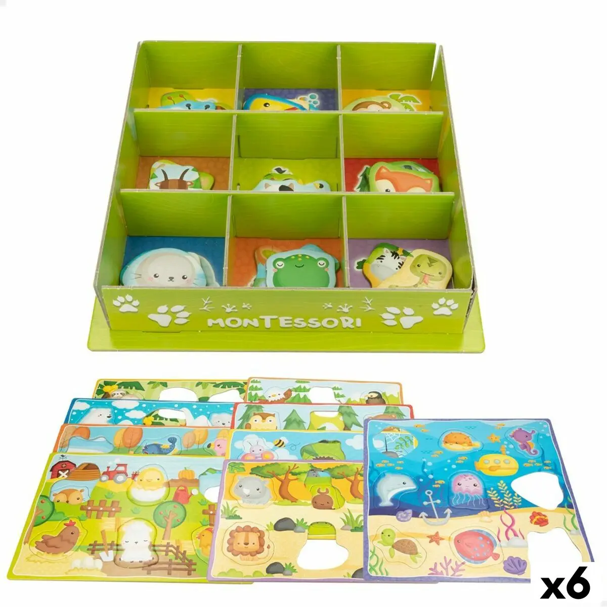 Gioco Educativo Lisciani 26 x 6 x 26 cm animali Metodo Montessori 67 Pezzi 6 Unità