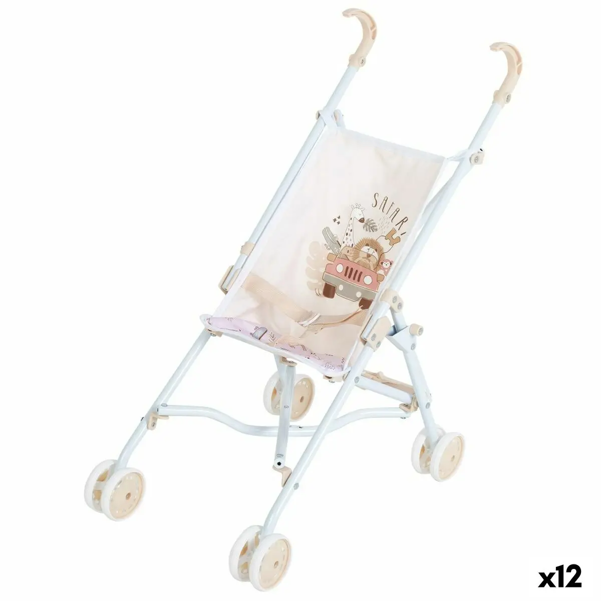 Seggiolina per Bambole Colorbaby Safari 27 x 56 x 53 cm Pieghevole 12 Unità