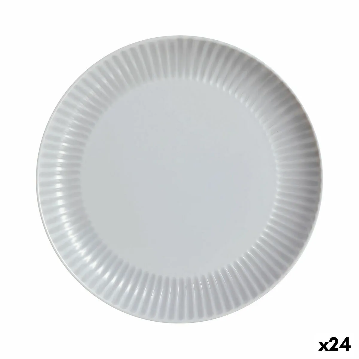 Piatto da pranzo Luminarc Cottage Grigio Vetro 25 cm (24 Unità)