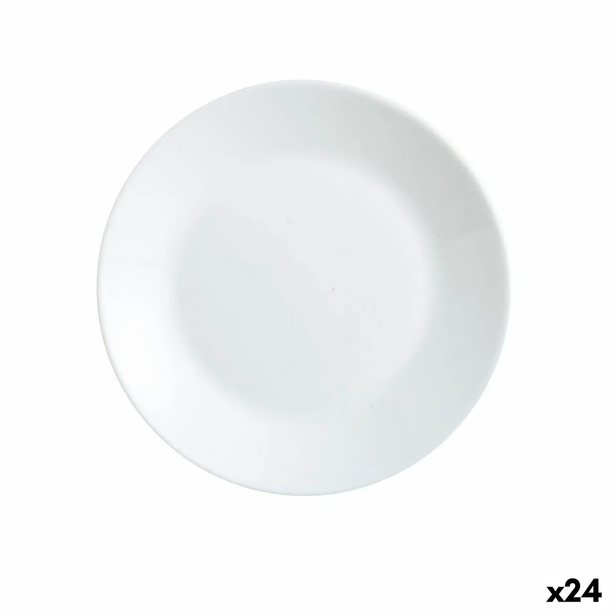 Piatto da Dolce Luminarc Zelie Bianco Vetro Ø 18 cm (24 Unità)