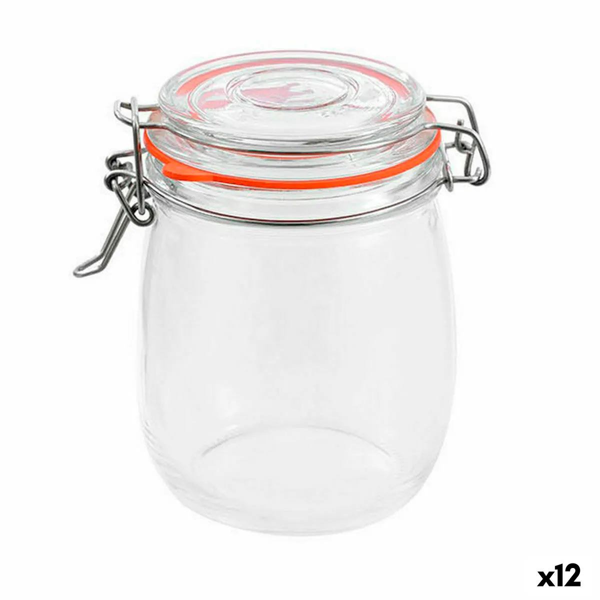 Vaso La Mediterránea Ermetico Vetro 750 ml (12 Unità)