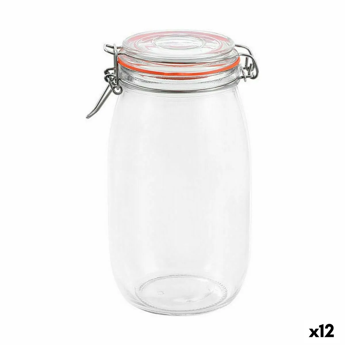 Vaso La Mediterránea Ermetico Vetro 1,5 L (12 Unità)