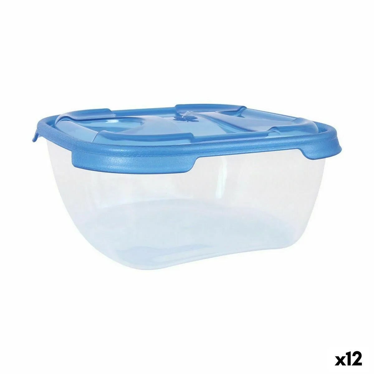 Set di scatole porta pranzo Tontarelli Nuvola 1 L Azzurro Quadrato 3 Pezzi (12 Unità)