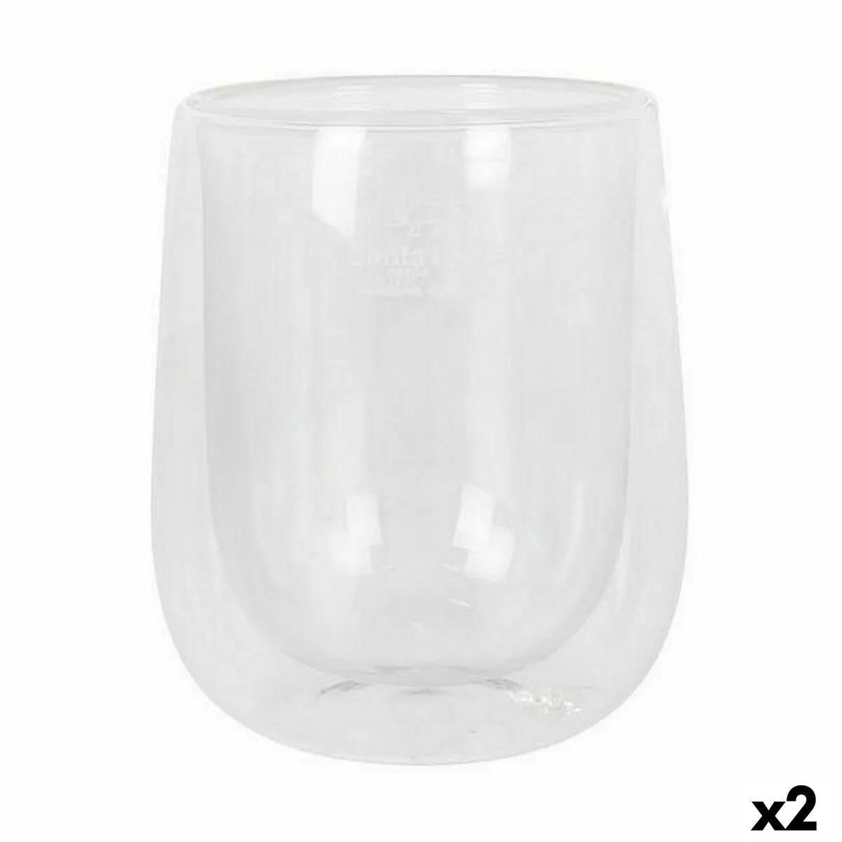 Set di Bicchieri Santa Clara Termico Vetro Borosilicato 2 Pezzi (2 Unità)