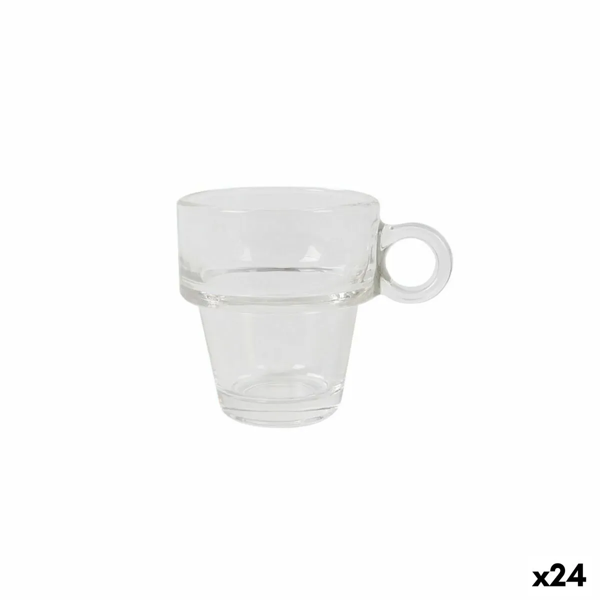 Set di Tazze da Caffè La Mediterránea Tower 90 ml 3 Pezzi (24 Unità)