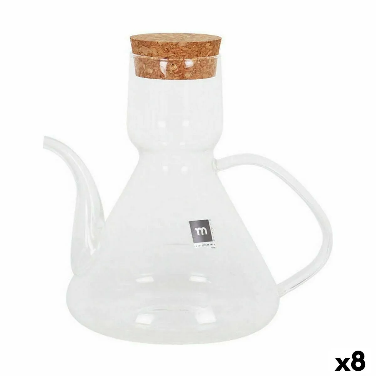 Oliera La Mediterránea Bell 500 ml Silicone Vetro Borosilicato (8 Unità)