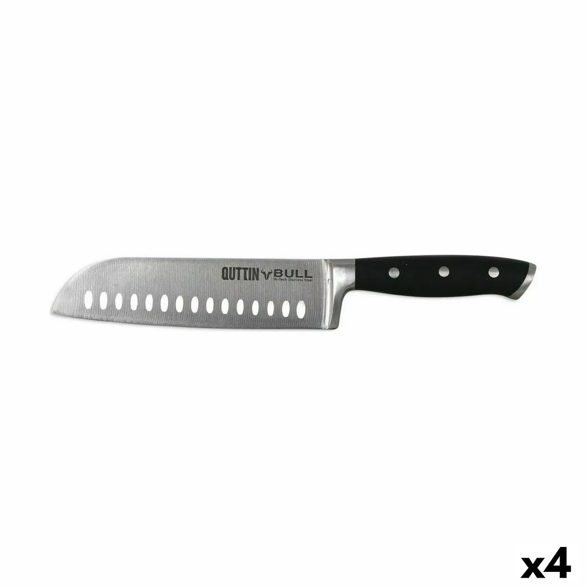 Coltello Santoku Quttin Bull 17 cm (4 Unità)