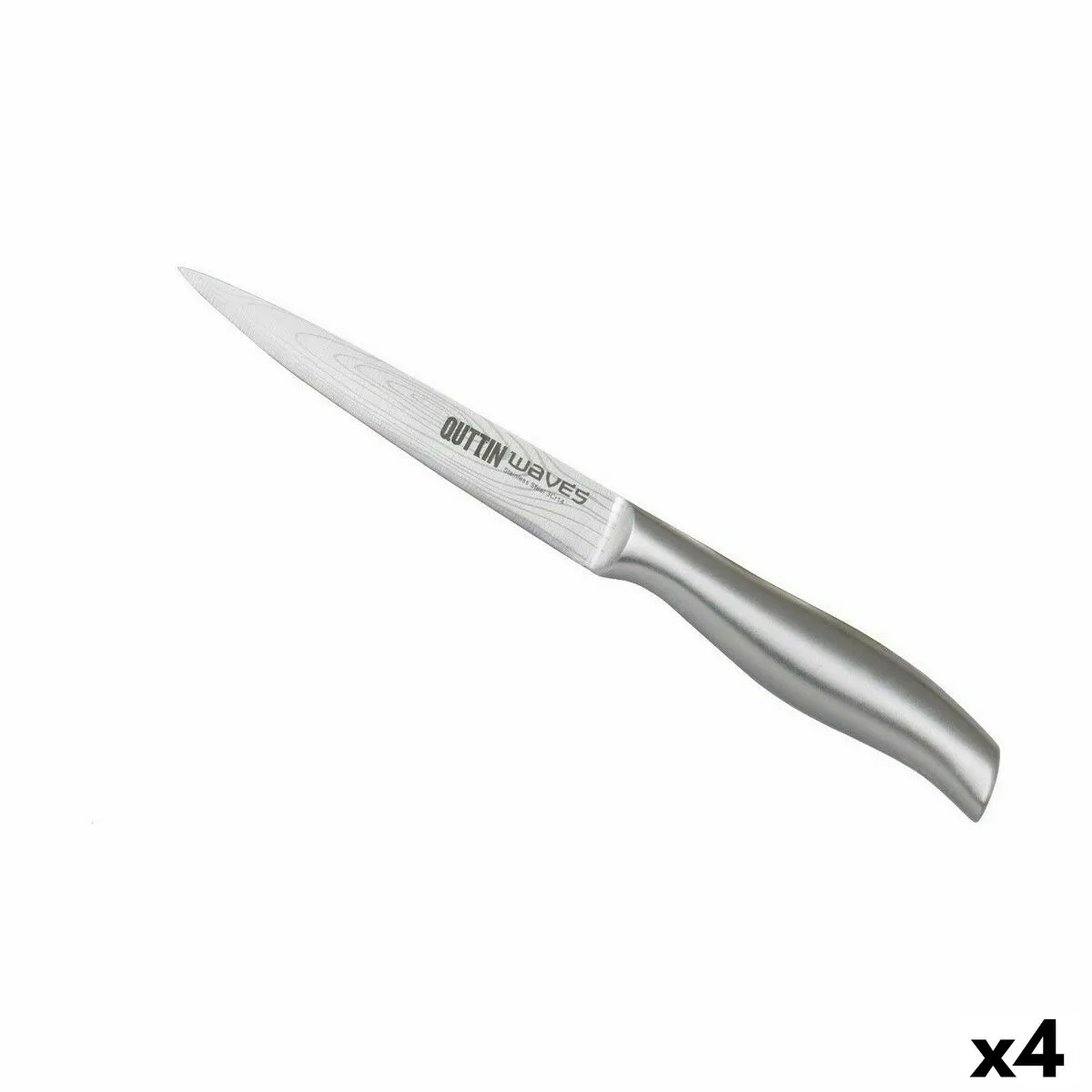 Coltello da Cucina Quttin Waves 13 cm (4 Unità)