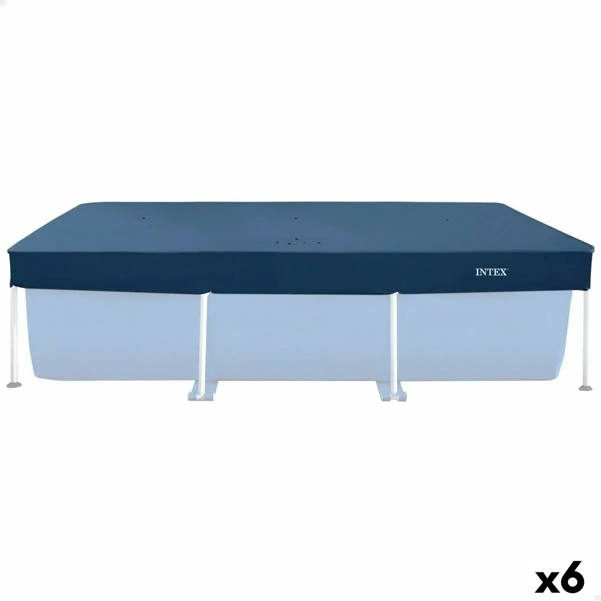 Copertura per piscina Intex Blu Marino 260 x 30 x 160 cm Rettangolare (6 Unità)