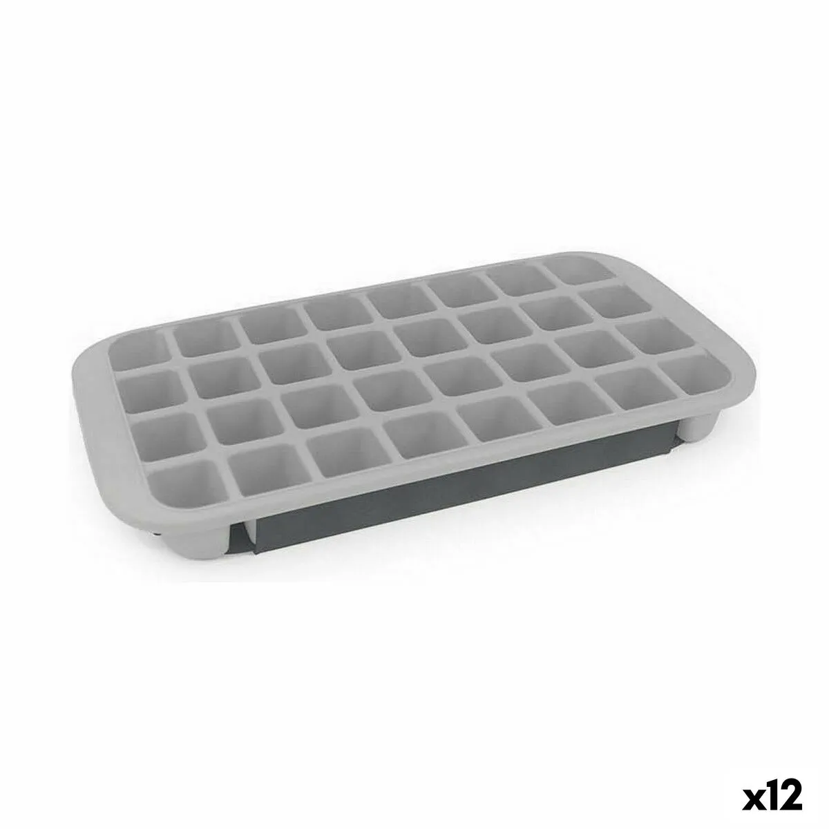 Formina per Cubetti di Ghiaccio Quttin Flessibile 33 x 18,2 x 3 cm (12 Unità)