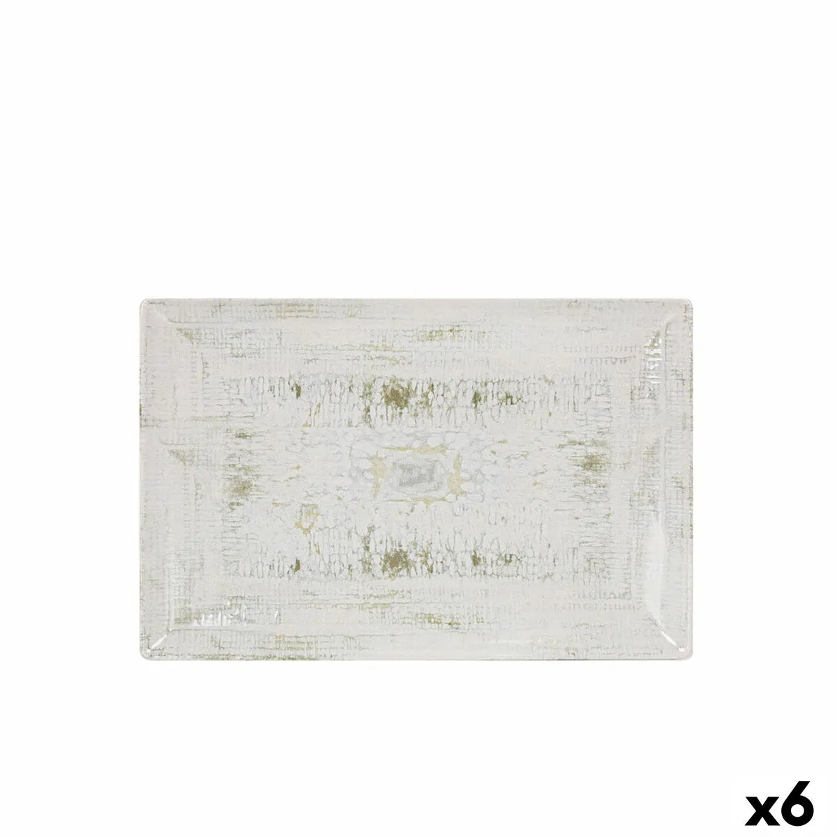 Vassoio per aperitivi La Mediterránea Idris Rettangolare 30 x 20 x 2,5 cm (6 Unità)