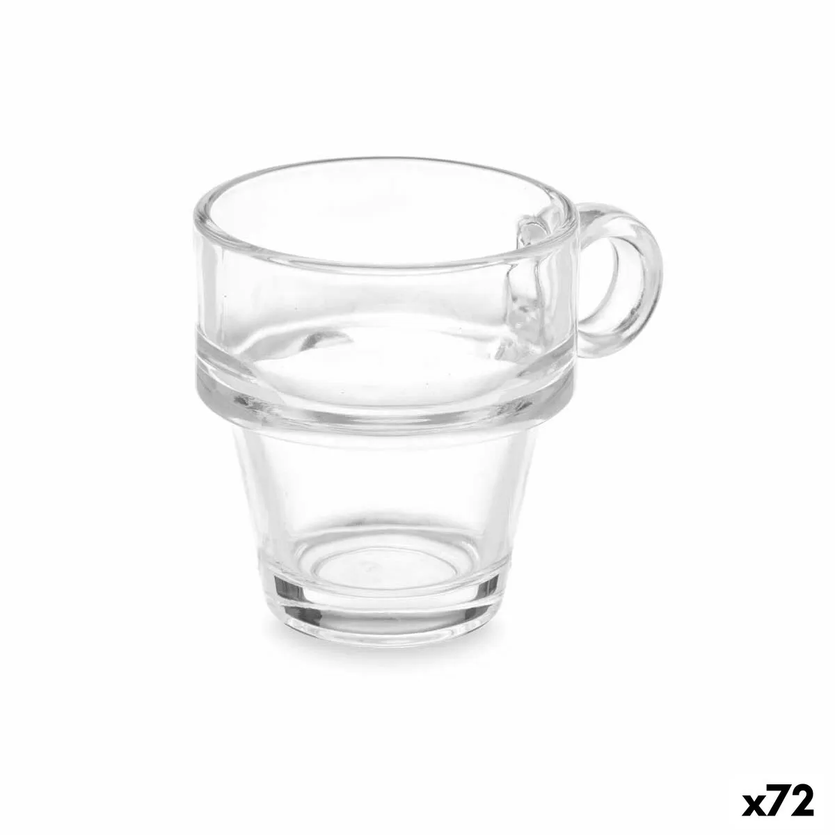 Tazza Trasparente Vetro 90 ml (72 Unità) Caffè