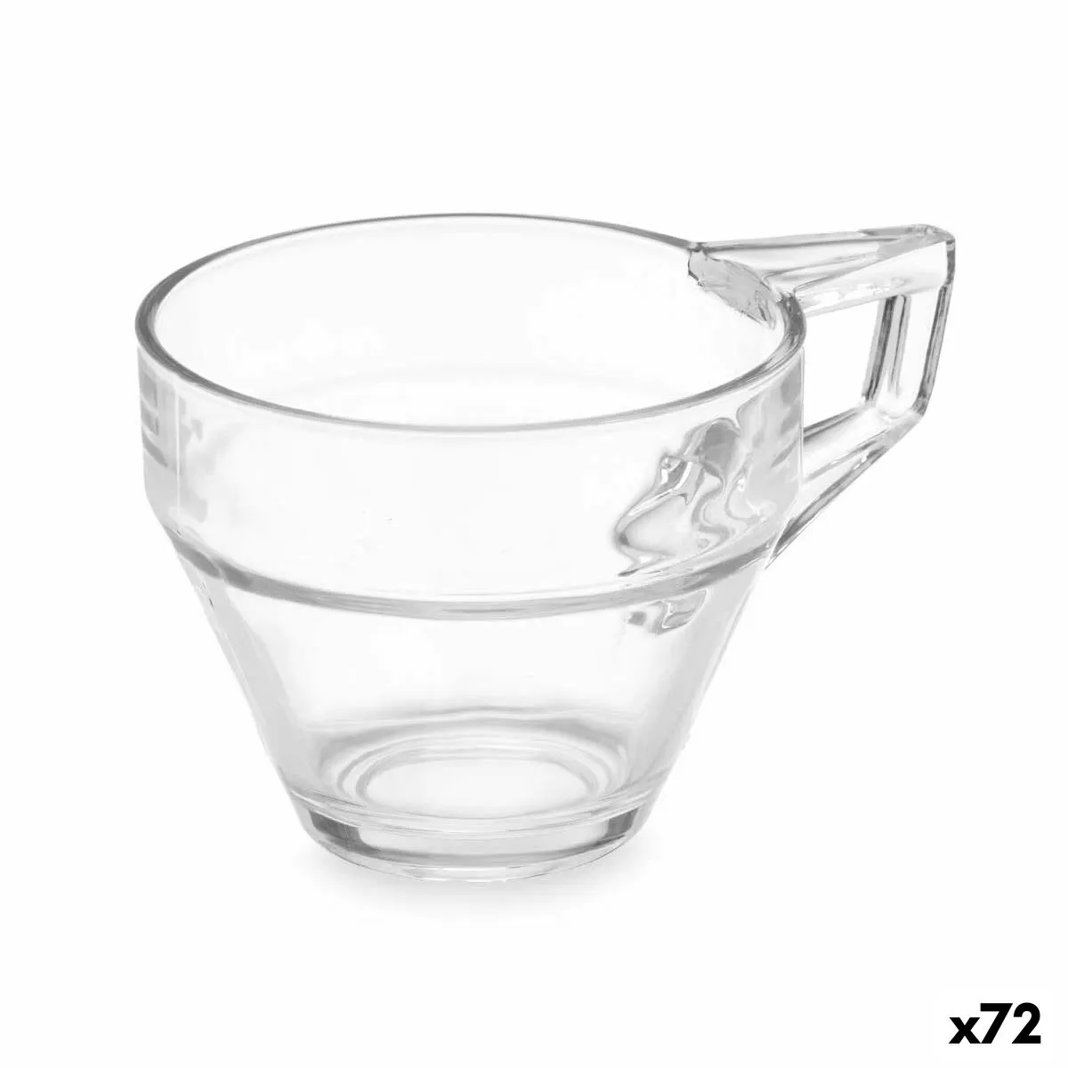 Tazza Trasparente Vetro (72 Unità) Caffè 200 ml