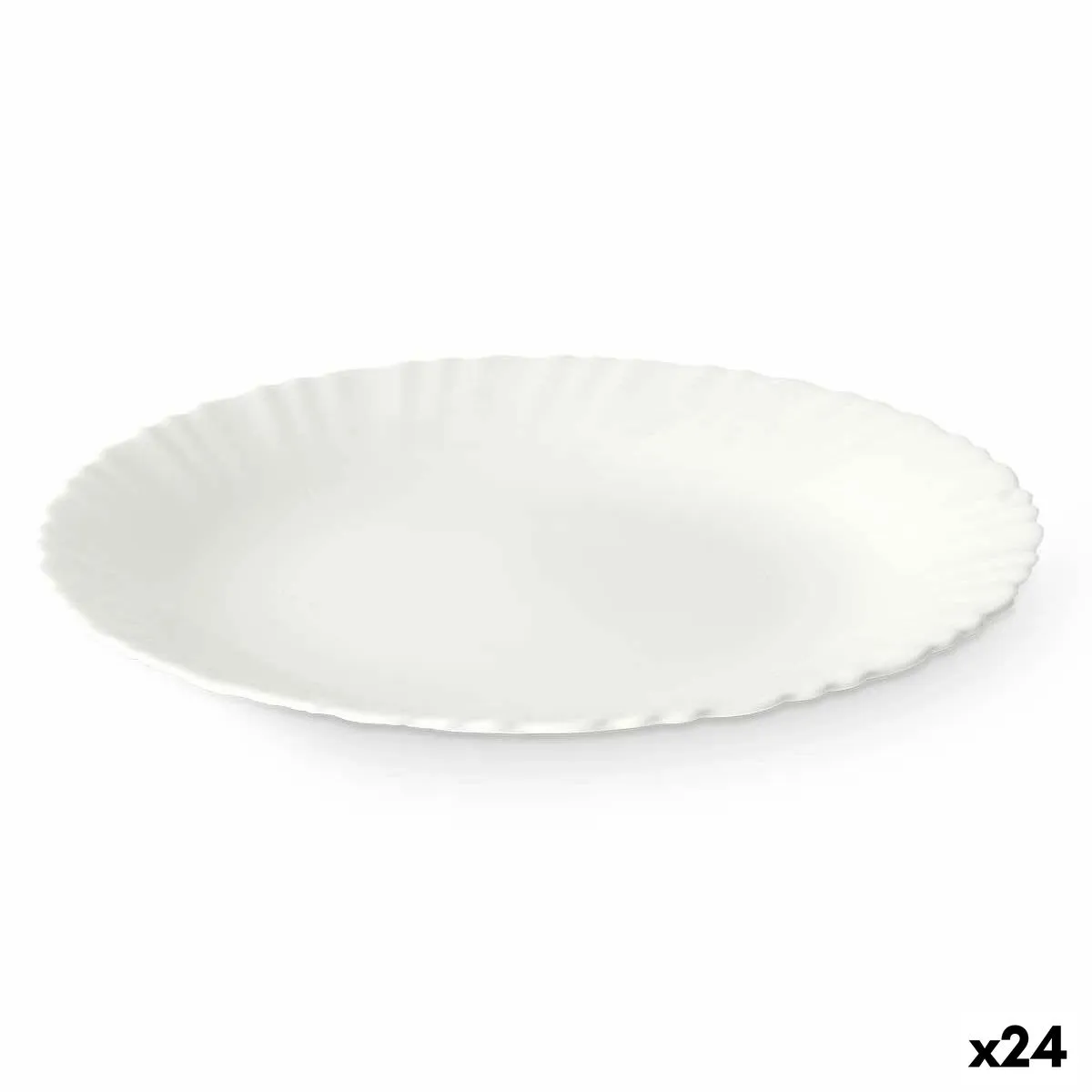 Piatto da pranzo Bianco 24 x 2 x 24 cm (24 Unità)
