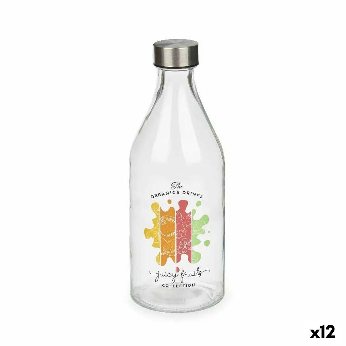 Bottiglia Juicy Fruits Vetro 1 L (12 Unità)