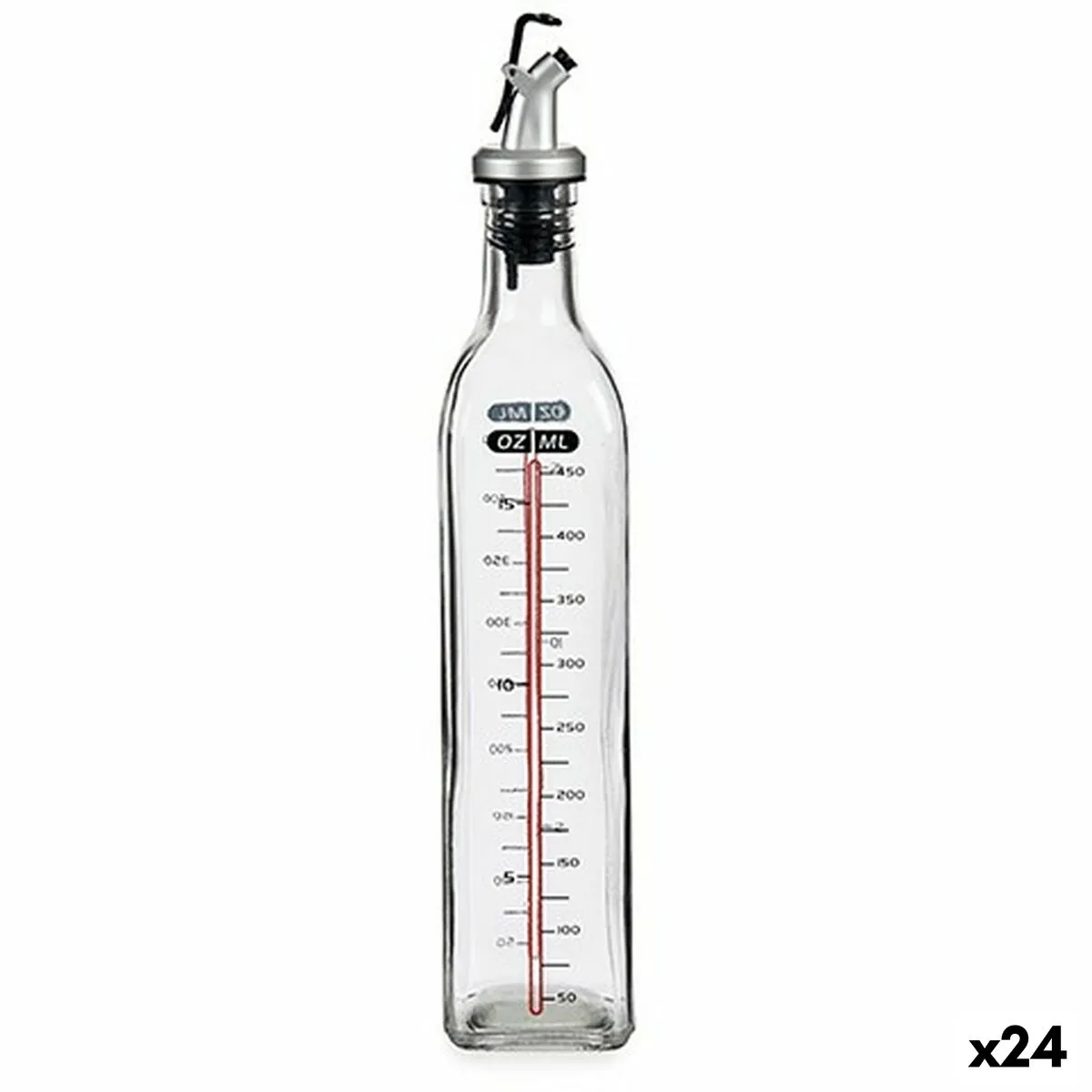 Oliera Trasparente Vetro 500 ml (24 Unità) Metro