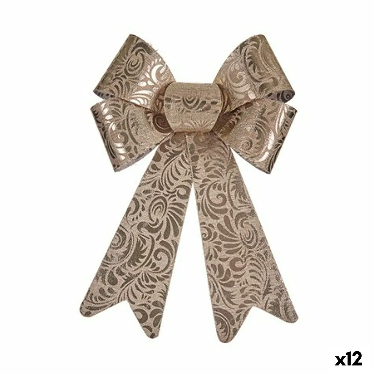 Decorazione pensile Bronce PVC Fiocco 16 x 24 x 4 cm (12 Unità)