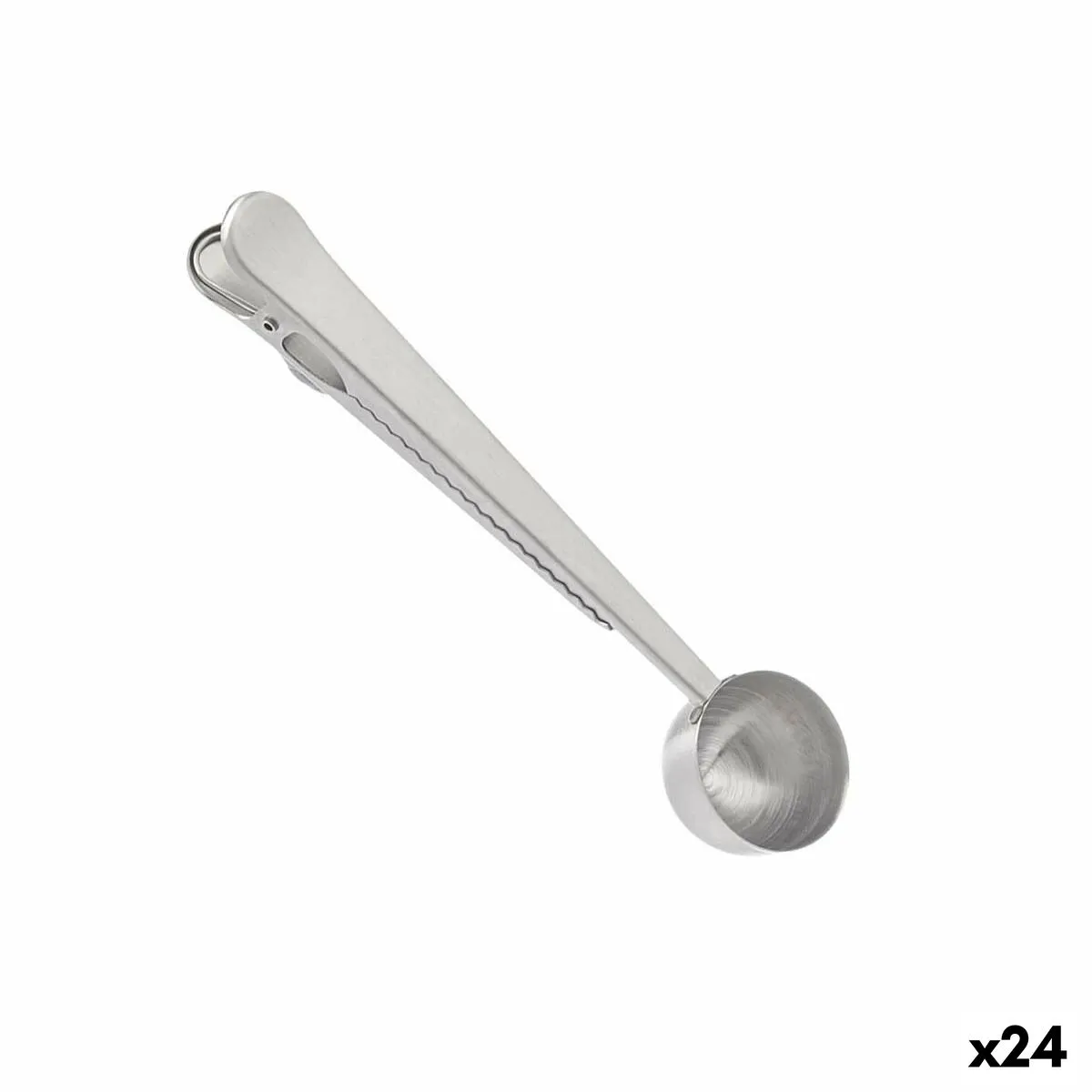 Cucchiaio da Caffè Acciaio inossidabile 17,5 x 17,5 x 2,5 cm (24 Unità) Pinza