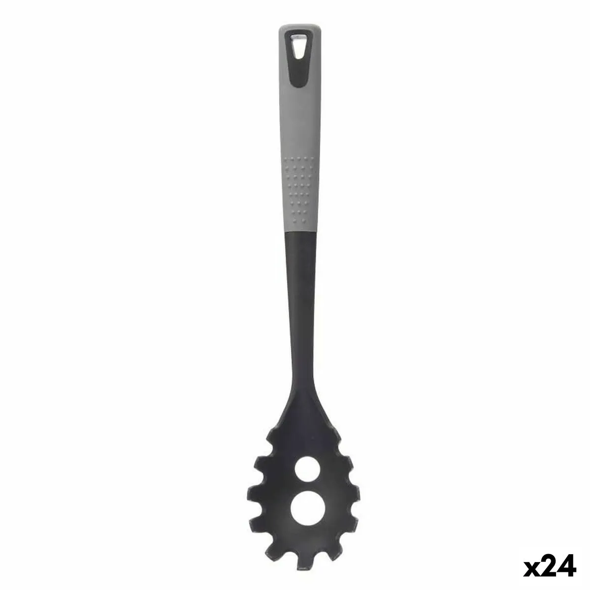 Cucchiaio per Servire la Pasta Nero Grigio TPR PBT 7 x 34 x 4 cm (24 Unità)