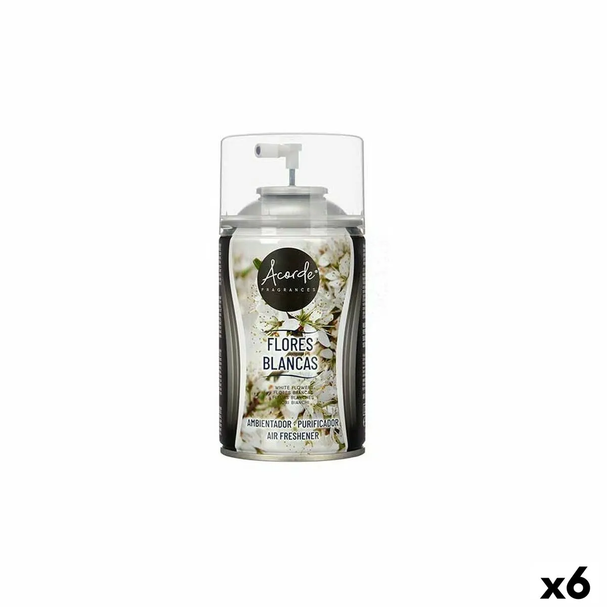 Ricambi Per Diffusore Per Ambienti Fiori bianca 250 ml Spray (6 Unità)