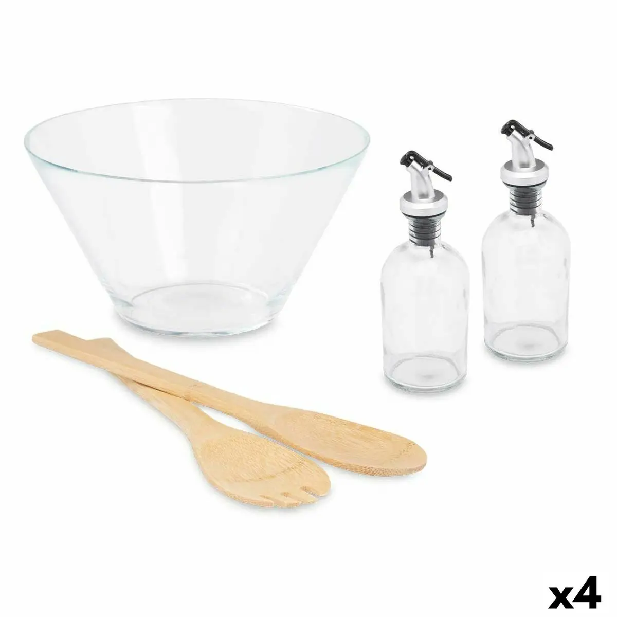 Set di Stoviglie 5 Pezzi Insalate (4 Unità)