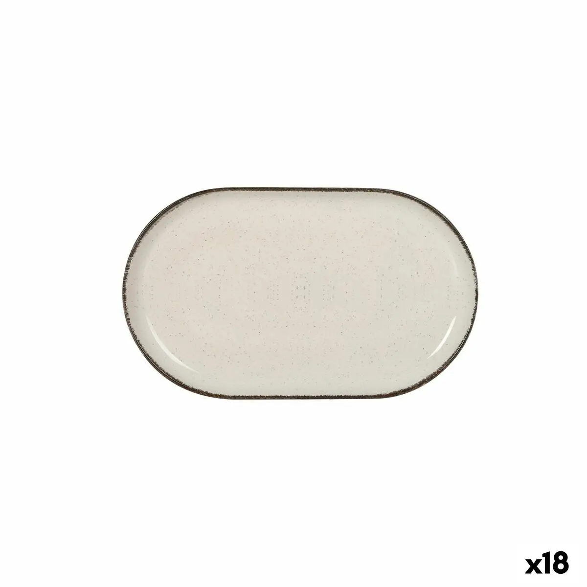 Vassoio per aperitivi La Mediterránea Anllo Ovale 25 x 15 x 2,2 cm (18 Unità)