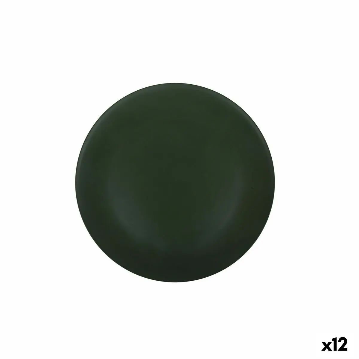 Piatto da pranzo Alfares Verde scuro ø 33 x 2 cm Mat (12 Unità)