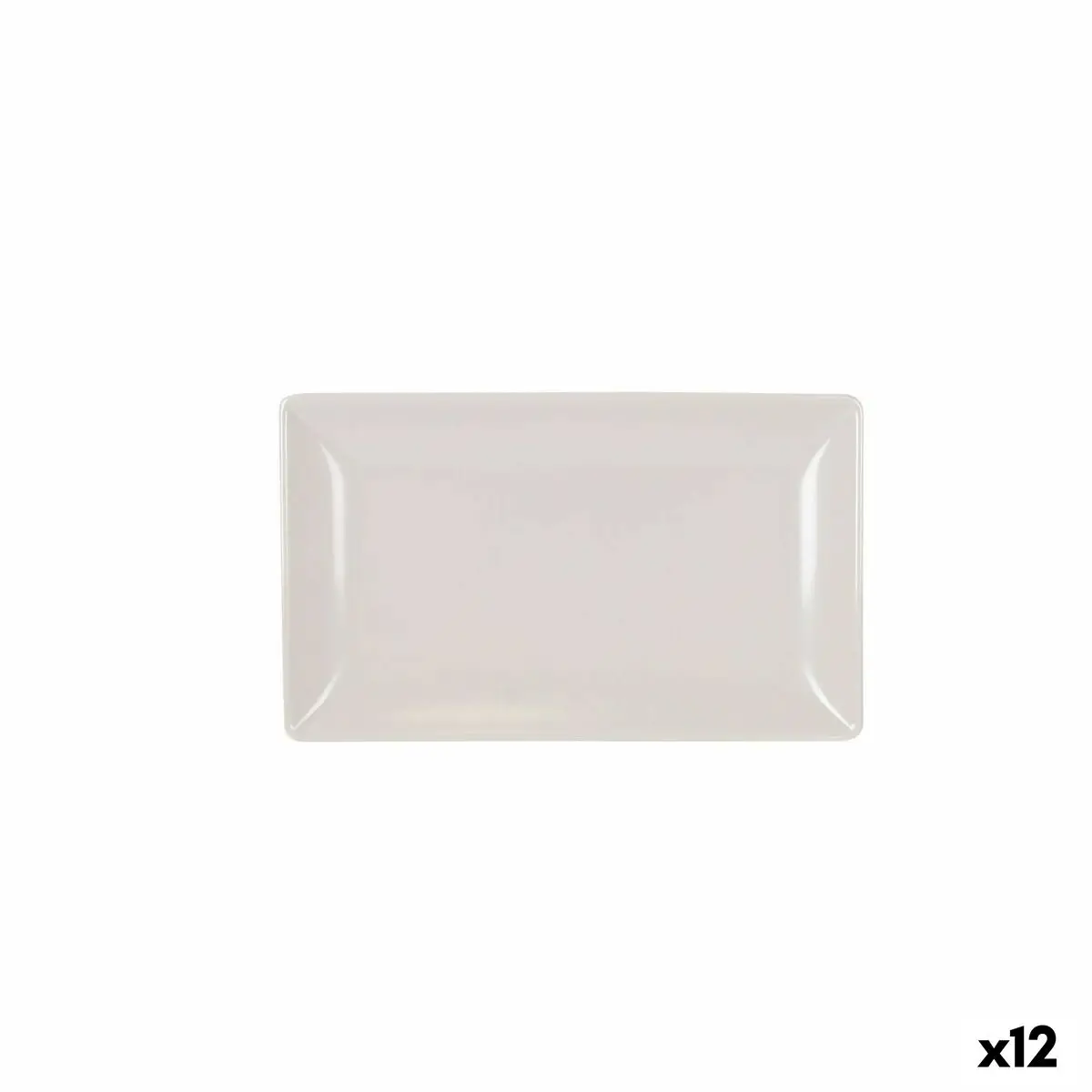 Vassoio per aperitivi La Mediterránea Bianco 25 x 15 x 2 cm (12 Unità)