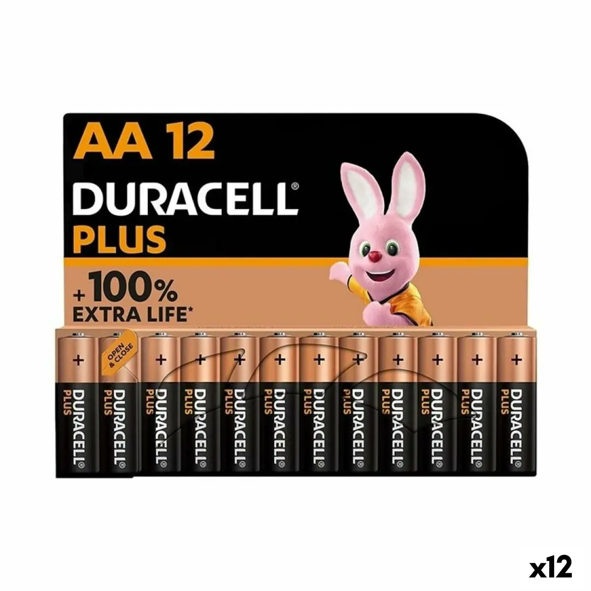 Batterie Alcaline DURACELL Plus 1,5 V LR06 (12 Unità)