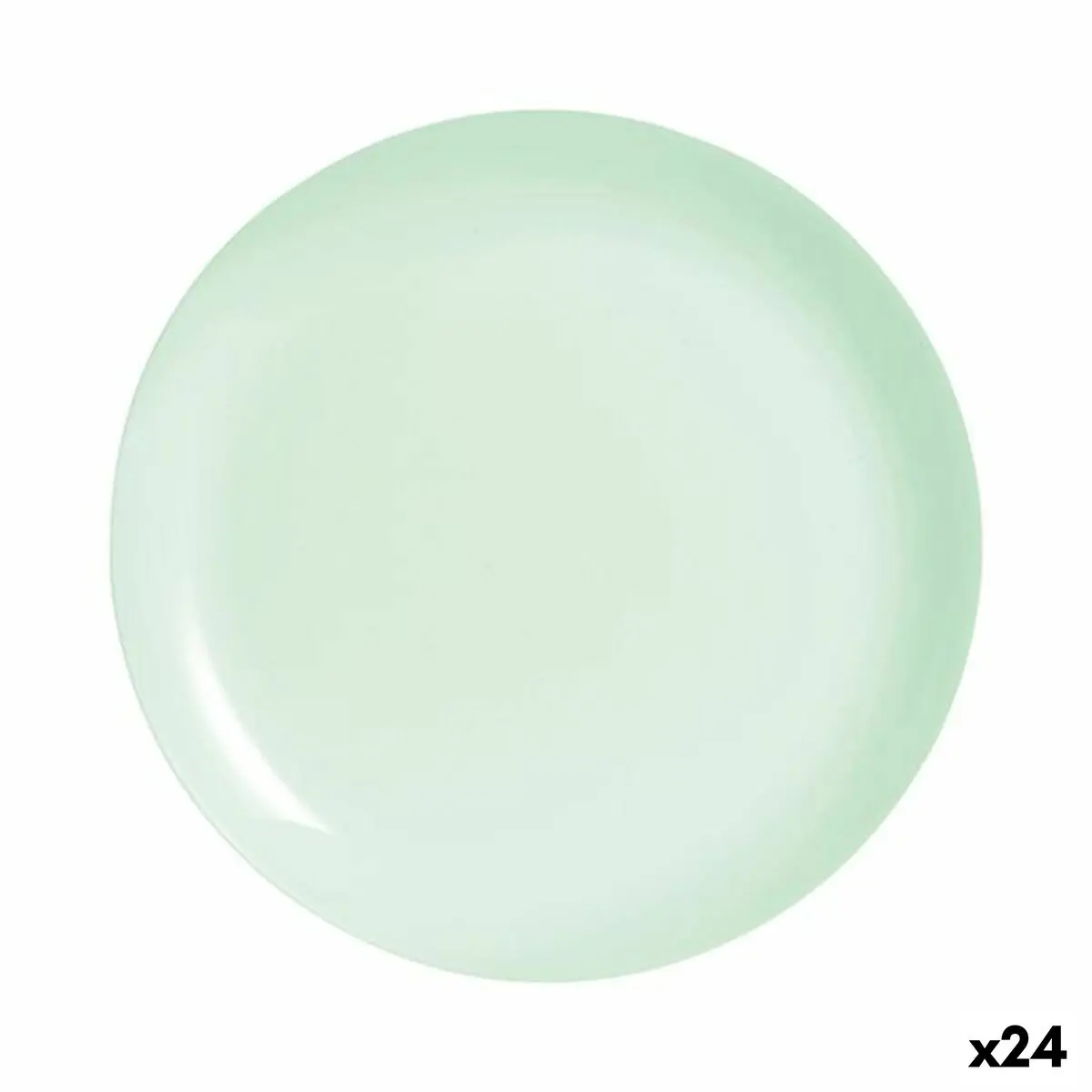 Piatto da pranzo Luminarc Diwali Paradise Verde Vetro 25 cm (24 Unità)