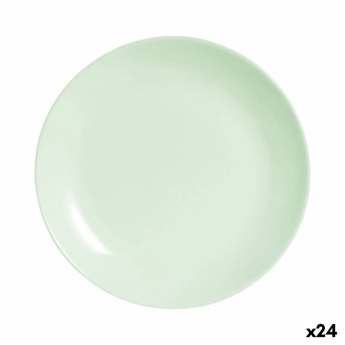 Piatto da Dolce Luminarc Diwali Paradise Verde Vetro 19 cm (24 Unità)