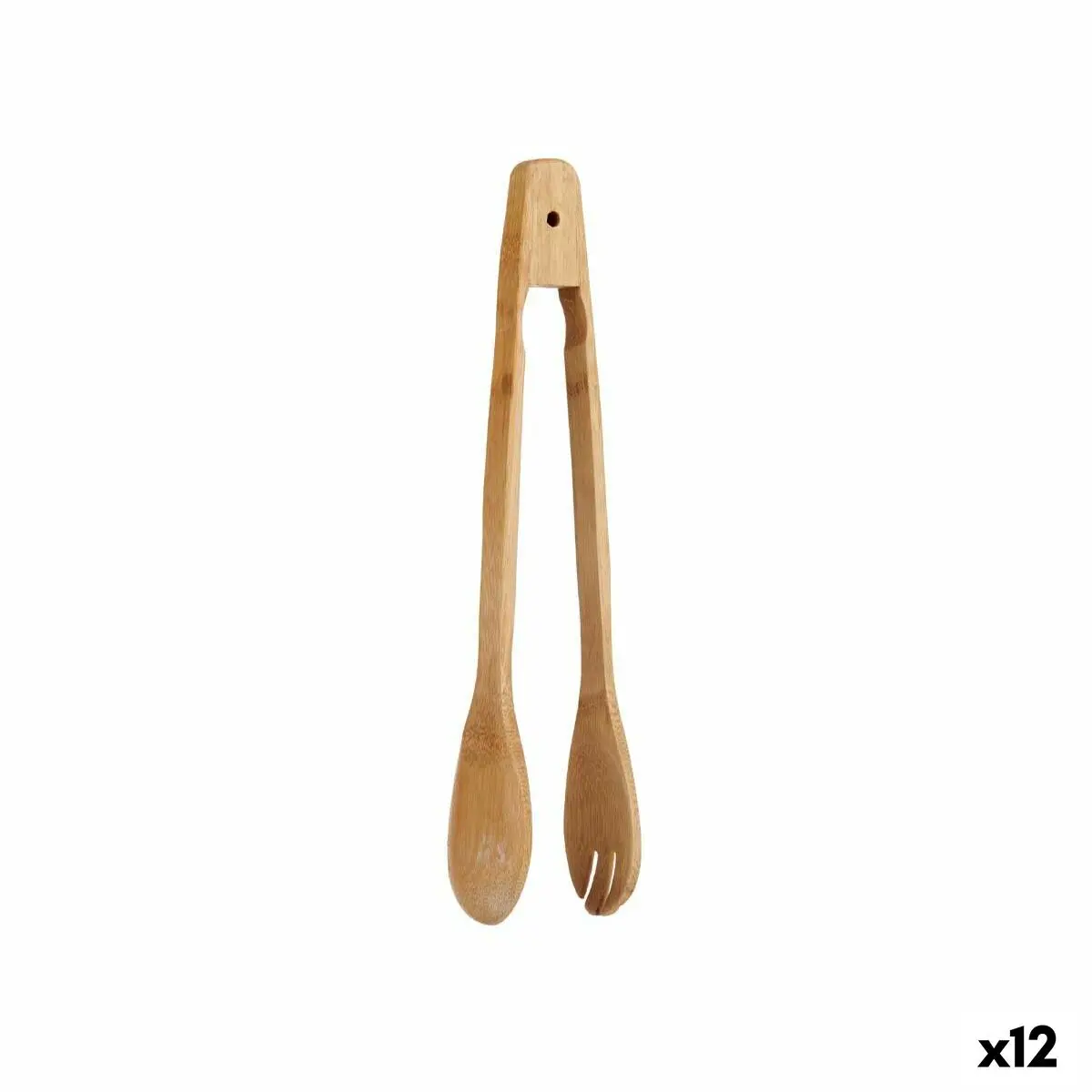 Pinze da Cucina Bambù 30 x 5 x 7,5 cm (12 Unità)