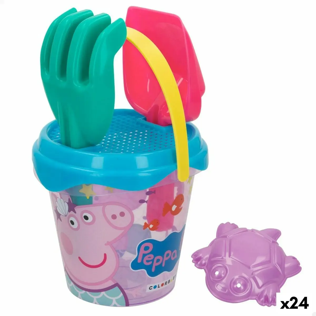 Set di giocattoli per il mare Peppa Pig 14 x 12,5 x 14 cm (24 Unità)