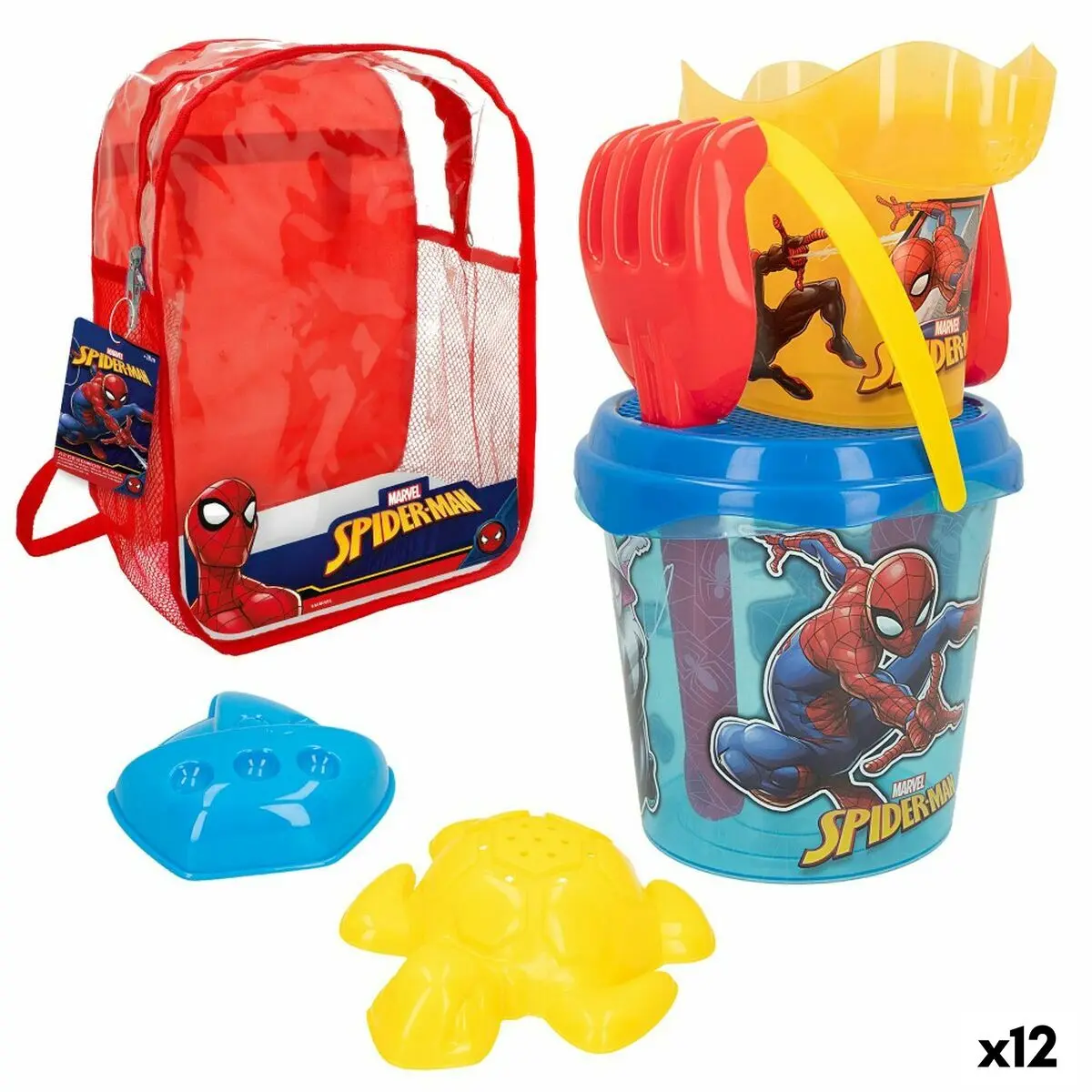 Set di giocattoli per il mare Spider-Man 18 x 16 x 18 cm (12 Unità)