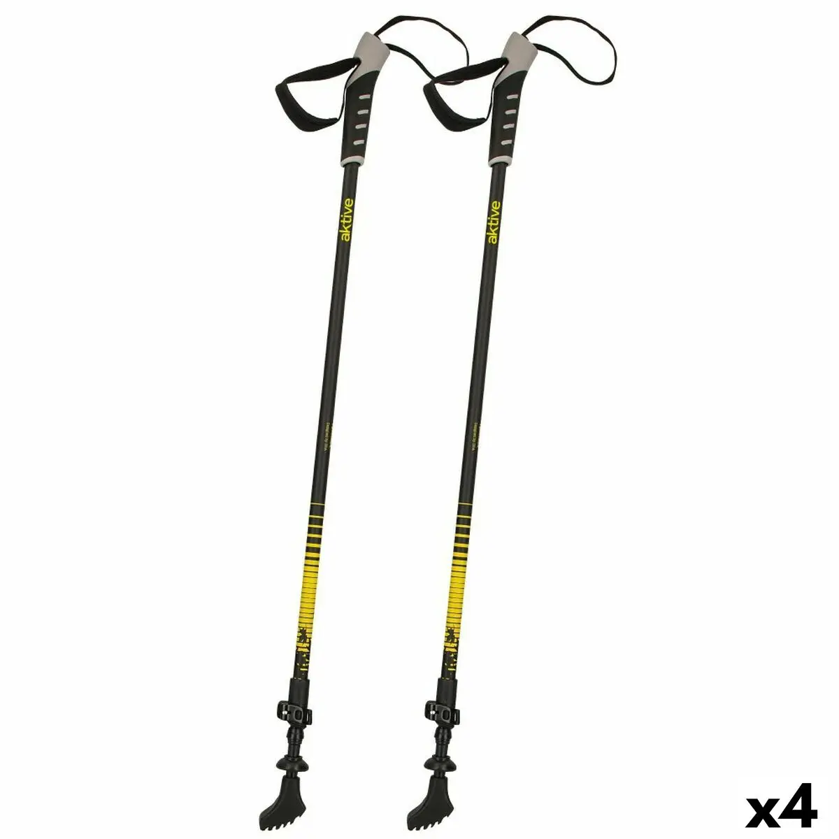 Bastone da Trekking Aktive 4,5 x 135 x 3 cm (4 Unità)