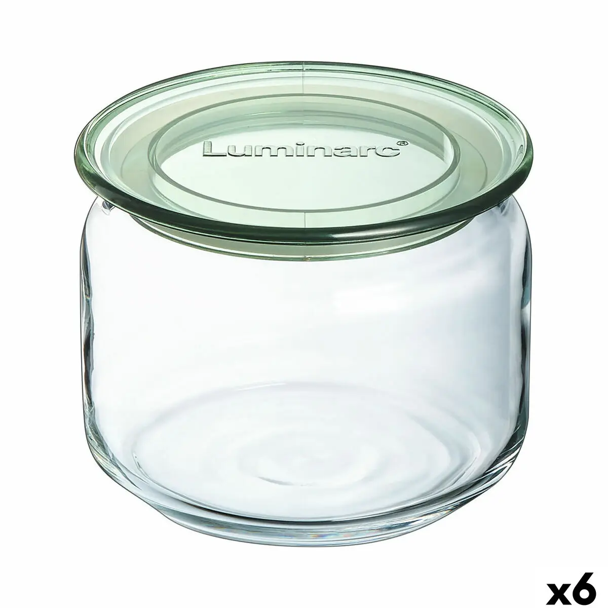 Vaso Luminarc Pure Jar Verde Vetro 500 ml (6 Unità)