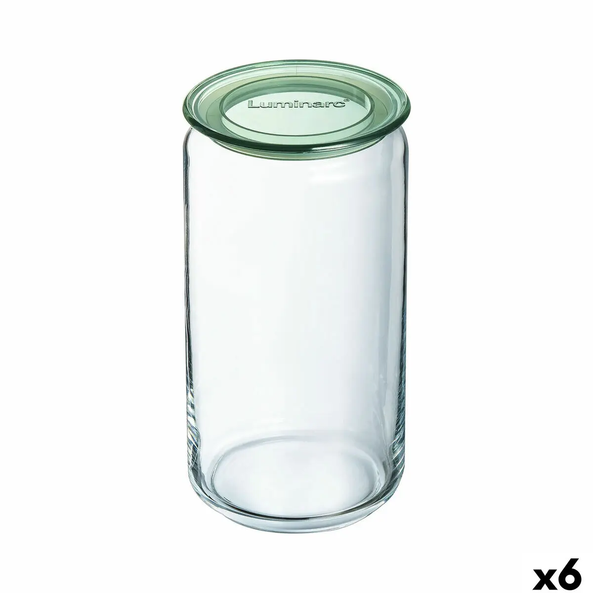 Vaso Luminarc Pure Jar Verde Vetro 1,5 L (6 Unità)