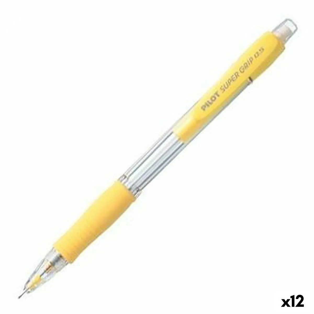 Portamine Pilot Super Grip Giallo 0,5 mm (12 Unità)