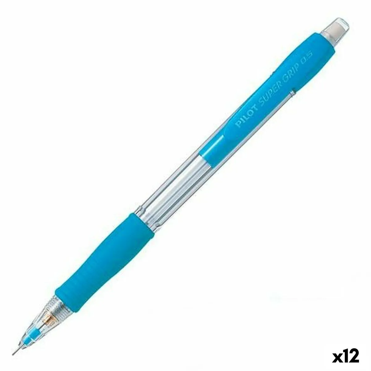 Portamine Pilot Super Grip Azzurro 0,5 mm (12 Unità)