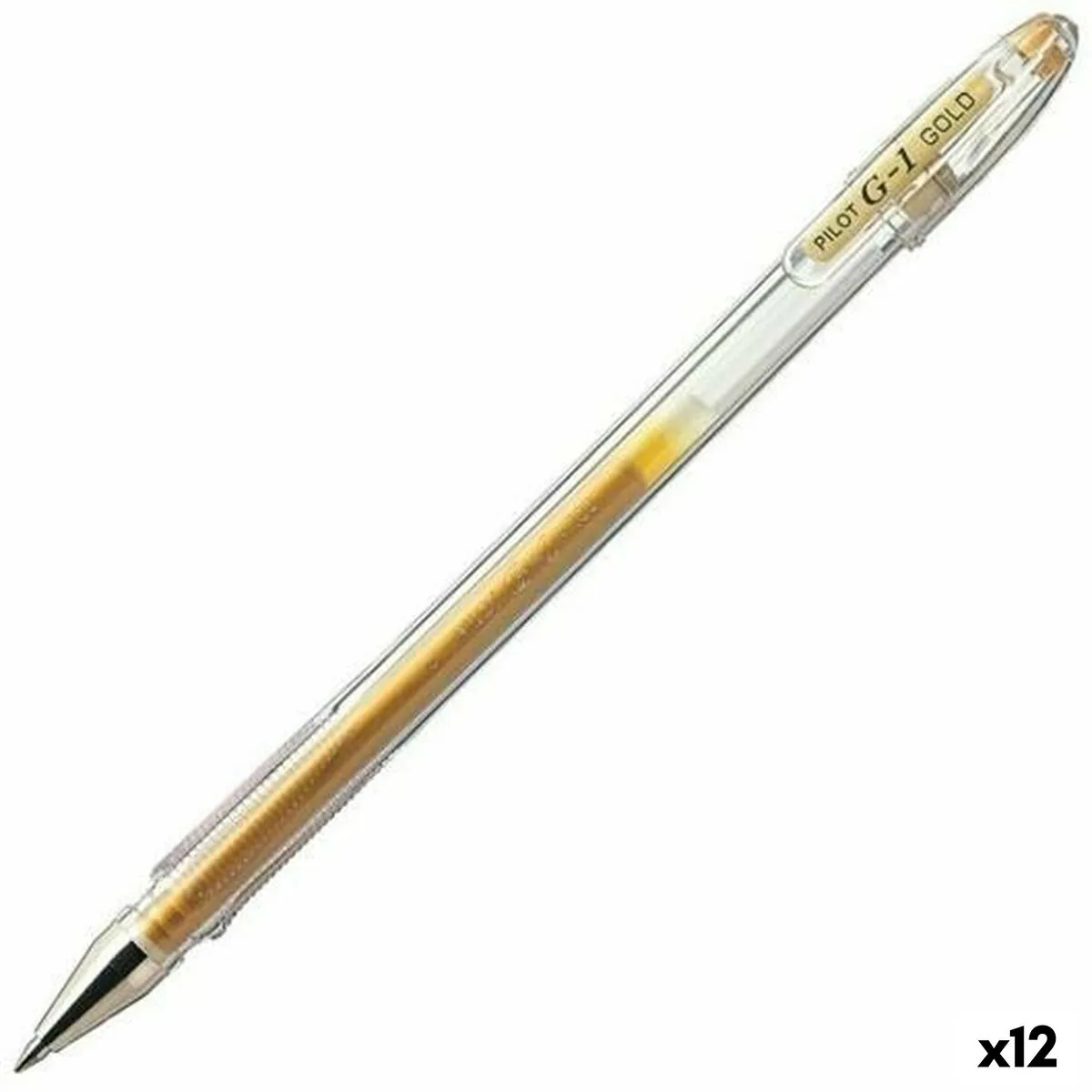 Penna Roller Pilot G-1 Dorato 0,4 mm (12 Unità)