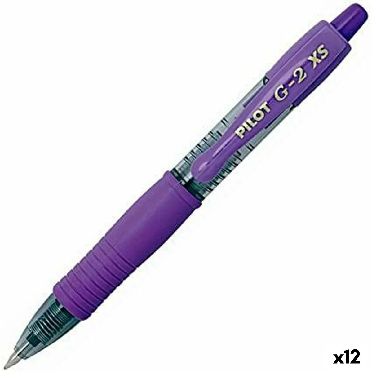 Penna Roller Pilot G-2 XS Retrattile Violetta 0,4 mm (12 Unità)