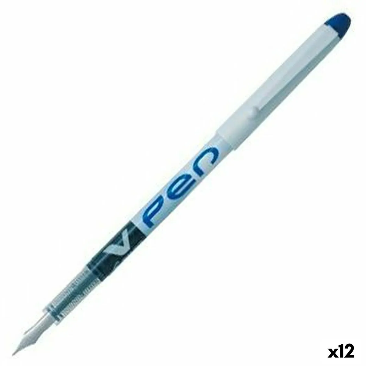 Penna a inchiostro liquido Pilot V Pen Penna per Calligrafia Monouso Azzurro 0,4 mm (12 Unità)